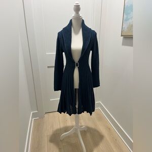 Beretti Made in Italy Buckled Cardigan sweater blue small wool blend feminine